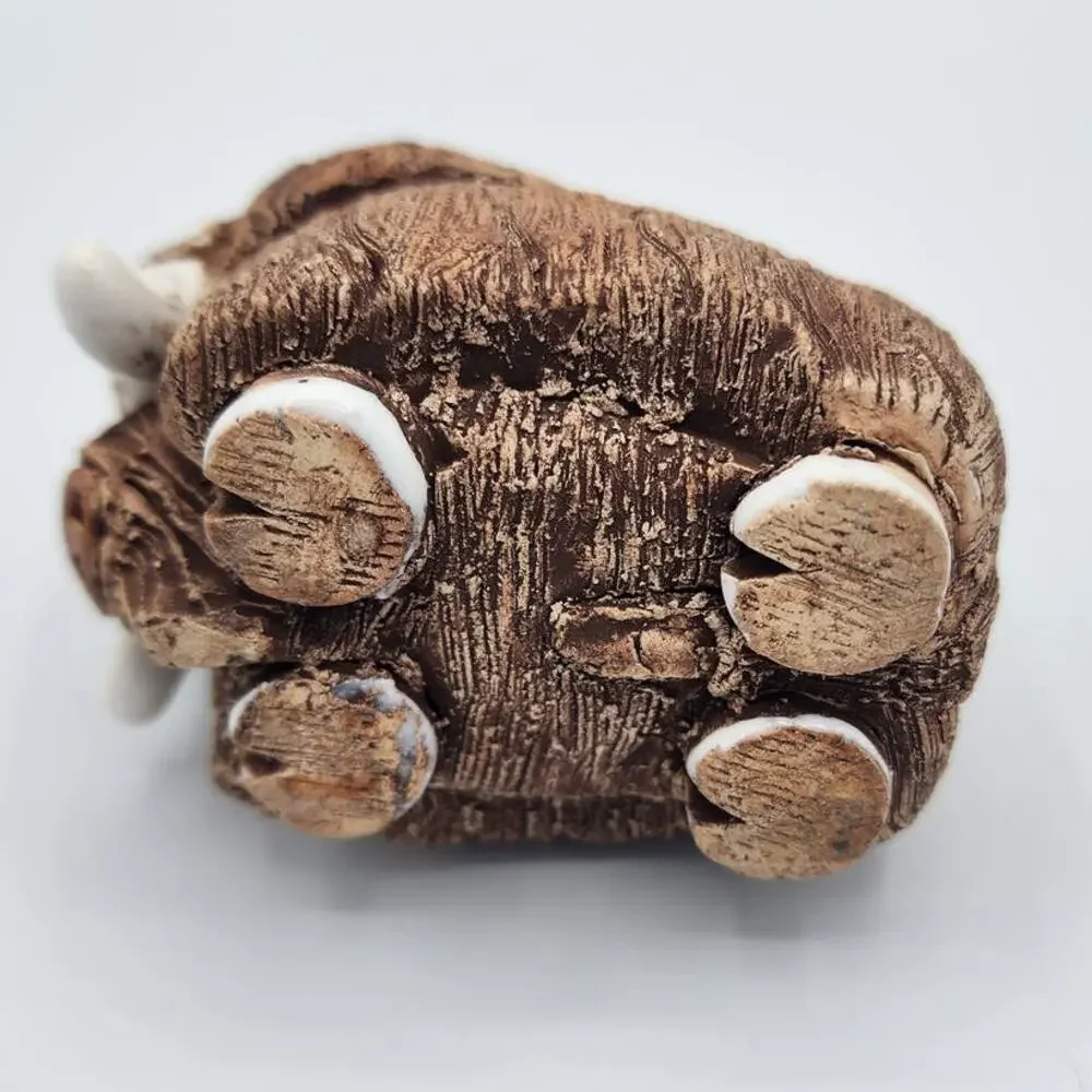 Vintage Artesania Rinconada Handmade Ceramic Musk Ox Retired Collectible Figure - Picture 6 of 7